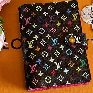 Authentic Louis Vuitton Multicolor Murakami Agenda PM Limited Edition